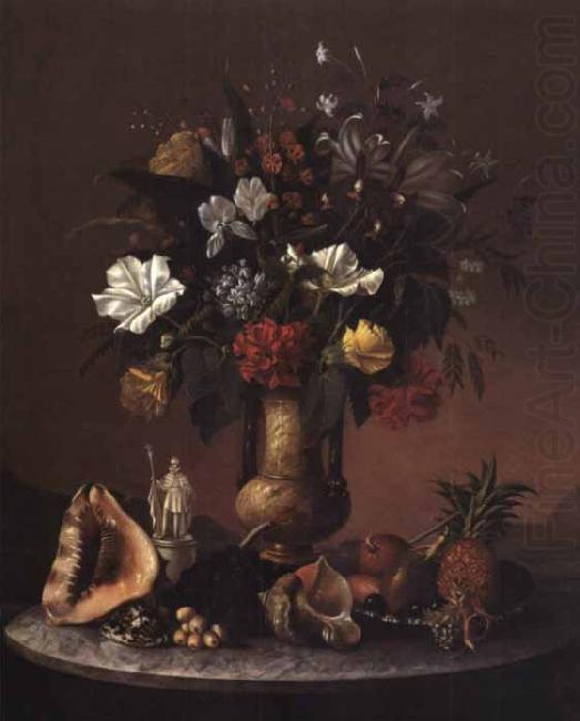 Antonio Carvalho de Silva Porto Still Life with small statue of Pedro I of Brazil china oil painting image